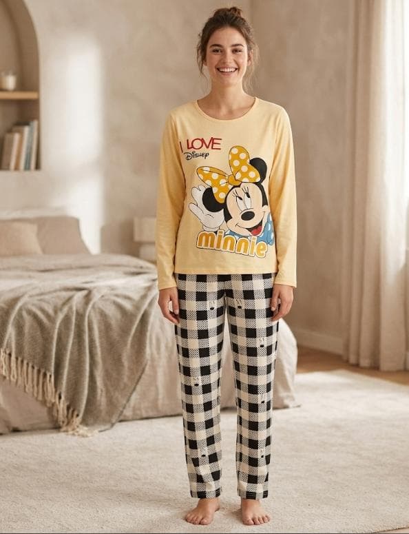 Pijama Minnie - Amarillo - 2 Piezas
