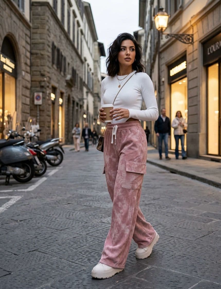 Pantalon Marmoleado - Roasado