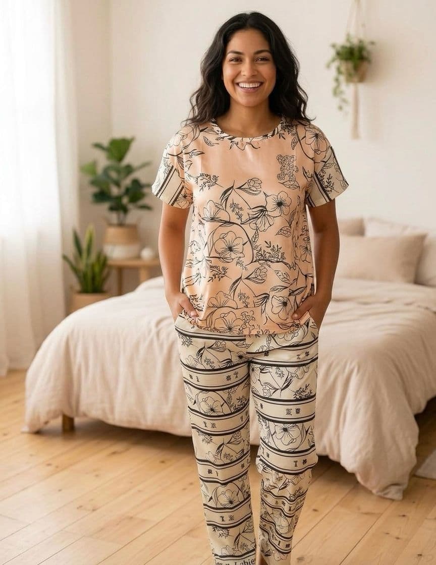 Pijama con textura