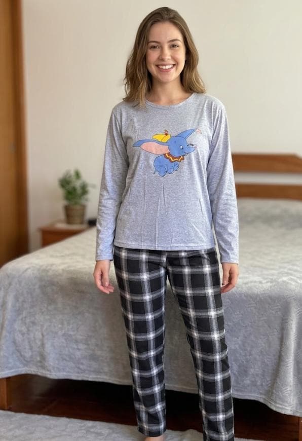 Pijama Dumbo - Cuadros - 2 Piezas