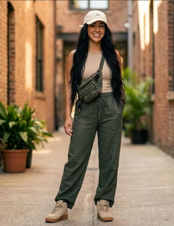 Pantalon de dril - Verde